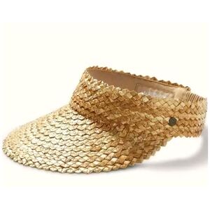 Hemlock Hat Co. Capri Straw Visor in Honeycomb